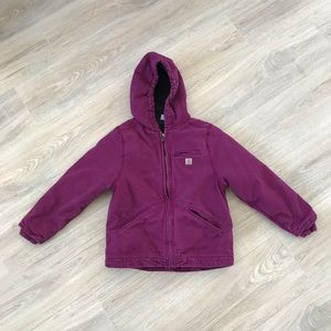 Carhartt Fleece lined hooded Jacket Small